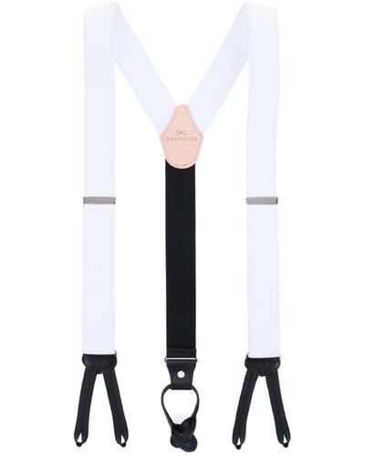 Trafalgar 35mm Regal Formal Suspenders - White