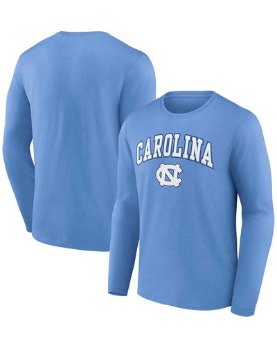 Fanatics North Carolina Tar Heels Campus Long Sleeve T-shirt - Blue