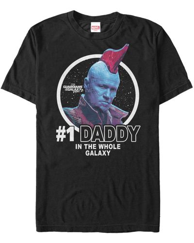 Fifth Sun Marvel Guardians Vol.2 Yondu 1 Daddy In The Galaxy Short Sleeve T-shirt - Black