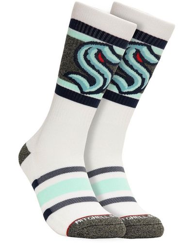 Mitchell & Ness Seattle Kraken Cross Bar Crew Socks - Multicolor