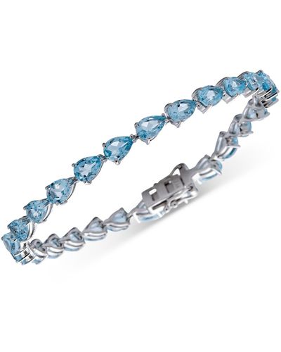 Macy's Multi-gemstone Pear Tennis Bracelet (11-1/4 Ct. T.w. - Blue