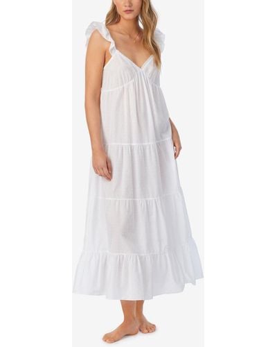 Eileen West Long Sleeve Ballet Nightgown - White