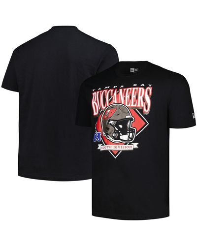 KTZ Tampa Bay Buccaneers Big And Tall Helmet T-shirt - Black