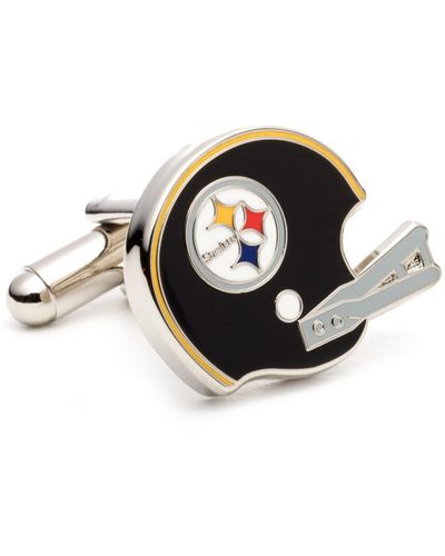 Cufflinks Inc. Retro Pittsburgh Steelers Helmet Cufflinks - Black
