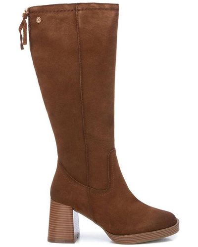 Xti Suede Boots - Brown