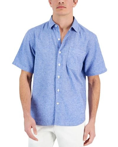 Tommy Bahama Sand Desert Short-sleeve Shirt - Blue