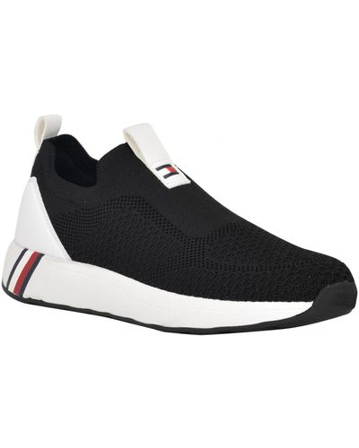 Tommy Hilfiger Aminaz Casual Slip-on Sneakers - Black