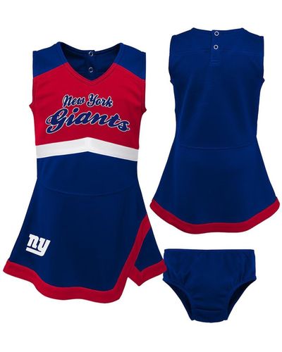 Outerstuff Girls Toddler New York Giants Cheer Captain Dress - Blue