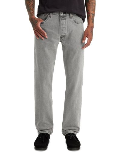 Levi's 501 Original Fit Button Fly Non-stretch Jeans - Gray