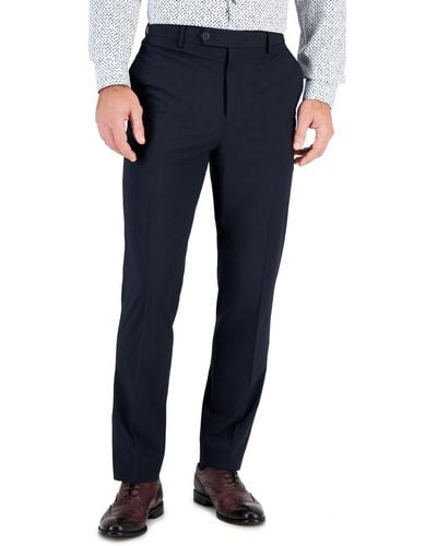 Vince Camuto Slim-fit Spandex Super-stretch Suit Pants - Blue