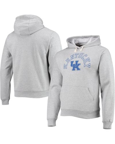 League Collegiate Wear Kentucky Wildcats Seal Neuvo Essential Fleece Pullover Hoodie - Gray