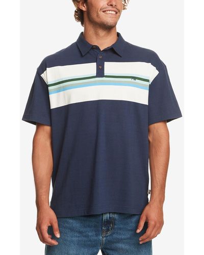 Quiksilver Alloy Days Short Sleeve Polo Shirt - Blue