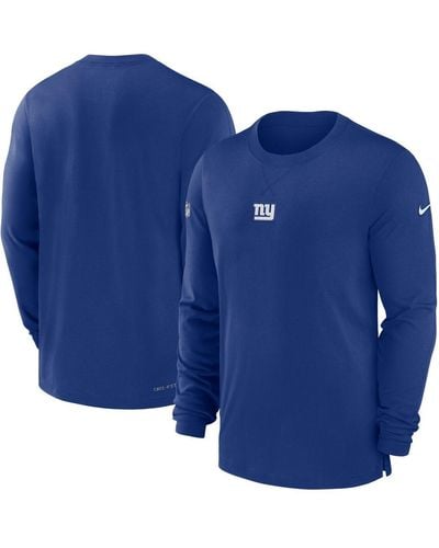 Nike New York Giants 2023 Sideline Performance Long Sleeve T-shirt - Blue