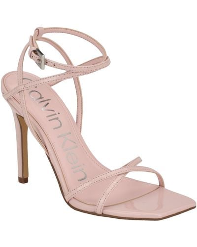Calvin Klein Tegin Strappy Dress High Heel Sandals - Pink