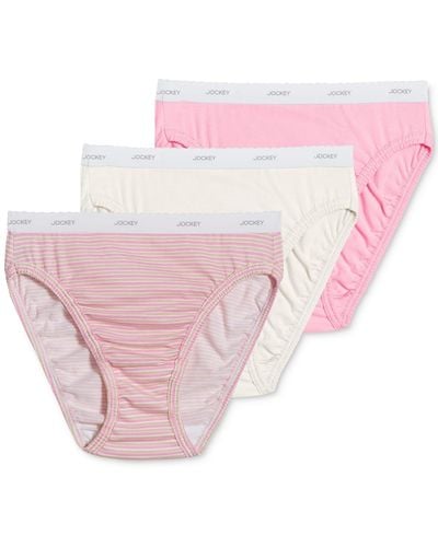 Jockey Classics French Cut Underwear 3 Pack 9480 - Pink