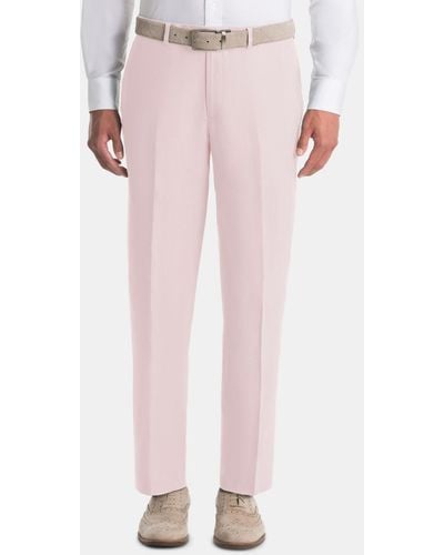 Lauren by Ralph Lauren Ultraflex Classic-fit Linen Pants - Pink