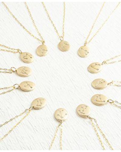 Wrapped in Love Diamond Zodiac Constellation Pendant Necklace Collection In 10k Created For Macys - Metallic