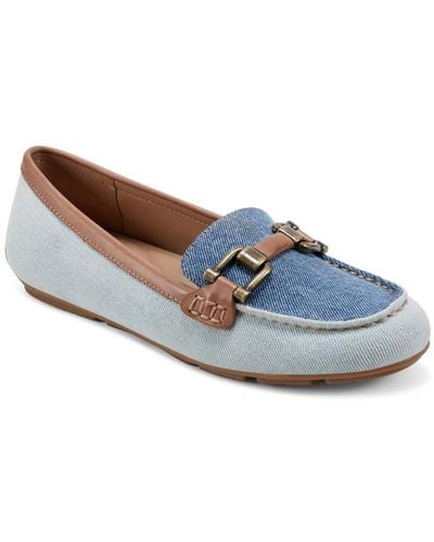 Easy Spirit Megan Slip-on Round Toe Casual Loafers - Blue