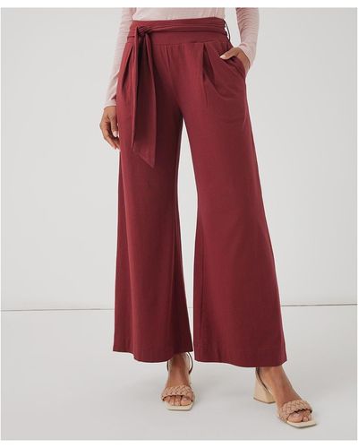 Pact Luxe Jersey Volume Pant Made With Organic Cotton - Red