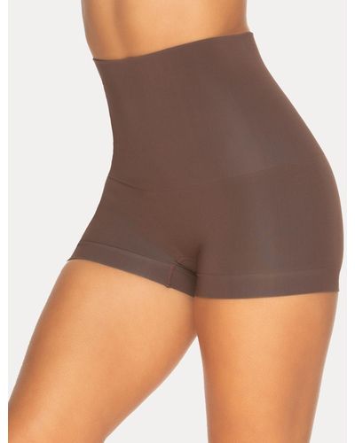 Felina  Fusion Mid-Thigh Shapewear Bodysuit (Black, Small) at   Women's Clothing store