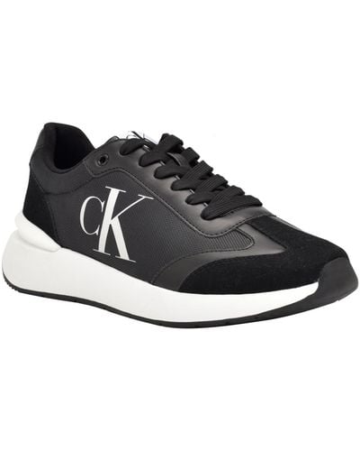 Calvin Klein Kendis Casual Lace-up Dress Shoes in Black for Men | Lyst
