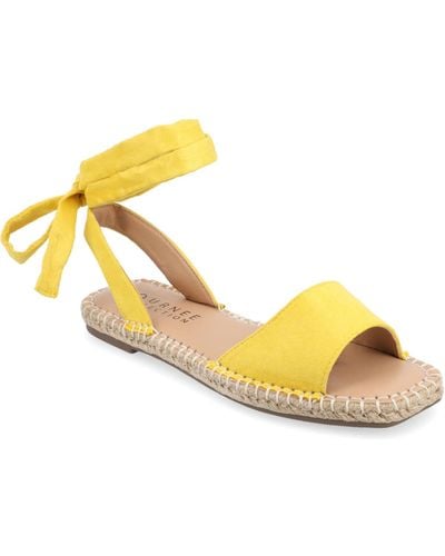 Yellow wide deals width sandals