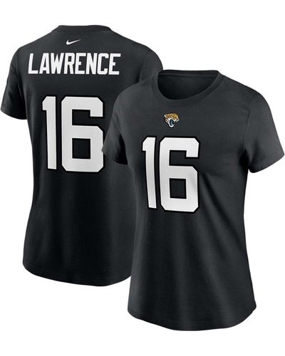 Women's Jacksonville Jaguars Trevor Lawrence Nike Black 2021 NFL Draft  First Round Pick Player Name & Number T-Shirt