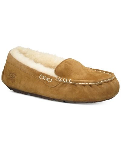 UGG Ansley Moccasin Slippers - Brown