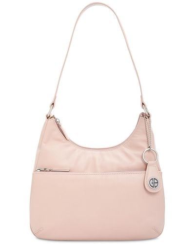 Giani Bernini Nappa Leather Hobo Bag - Pink