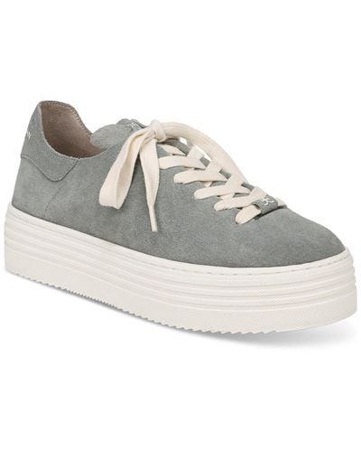 Sam Edelman Pippy Lace-up Platform Sneakers - Gray