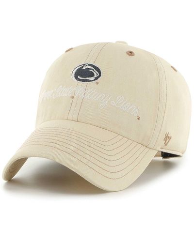 '47 Penn State Nity Lions Haze Clean Up Adjustable Hat - Natural