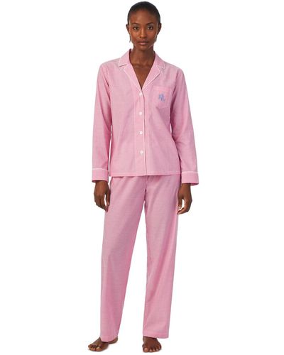 Lauren by Ralph Lauren 2-pc. Printed Pajamas Set - Pink
