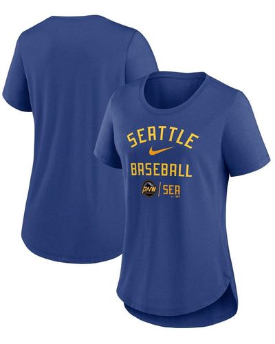 Nike Seattle Mariners City Connect Tri-blend T-shirt - Blue