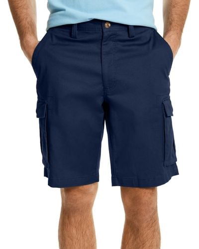 Club Room Stretch Cargo Shorts - Blue