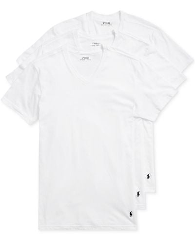 Polo Ralph Lauren V-neck Classic Undershirt 3-pack - White