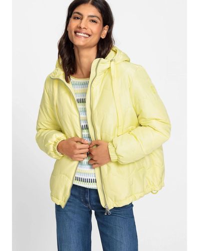 Olsen Long Sleeve Quilted Jacket - Yellow