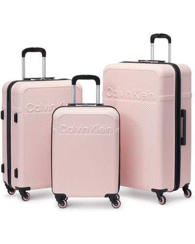 Calvin Klein Expression 3 Piece luggage Set - Pink