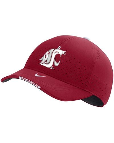 Nike Washington State Cougars 2023 Sideline Legacy91 Performance Adjustable Hat - Red