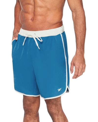 Reebok 7" Core Volley Swim Shorts - Blue
