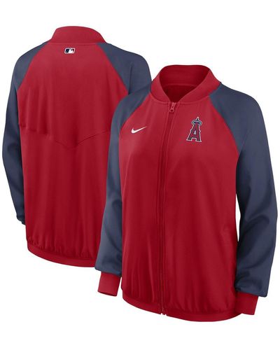 Nike St. Louis Cardinals Authentic Collection Team Raglan Performance Full-zip Jacket - Red