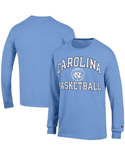 Champion North Carolina Tar Heels Basketball Icon Long Sleeve T-shirt - Blue