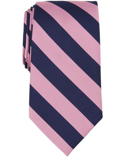 Brooks Brothers B By Dorian Repp Stripe Silk Tie - Purple