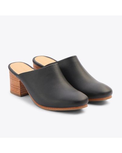 Nisolo All-day Heeled Mule - Black