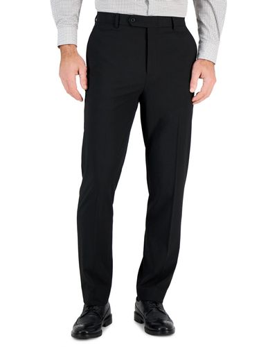 Vince Camuto Slim-fit Spandex Super-stretch Suit Pants - Black