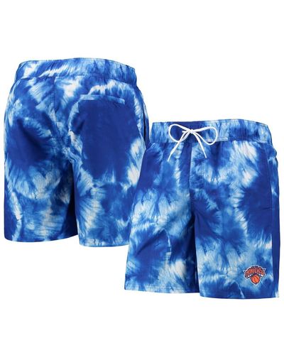 G-III 4Her by Carl Banks New York Knicks Splash Volley Swim Shorts - Blue