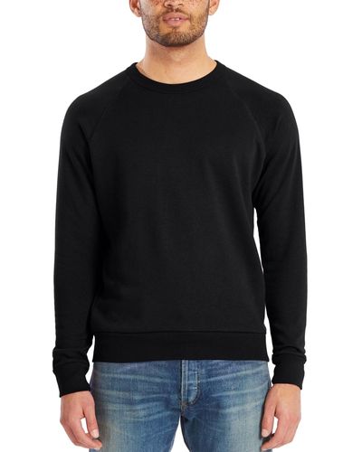 Alternative Apparel Washed Terry Challenger Sweatshirt - Black
