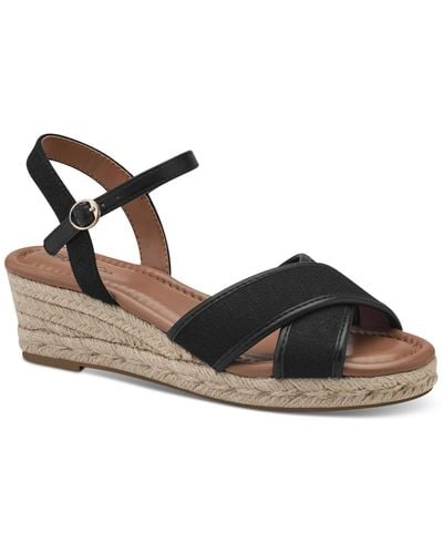 Style & Co. Leahh Strappy Espadrille Wedge Sandals - Multicolor