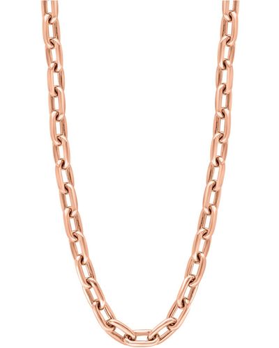 Effy Link 22" Chain Necklace In 14k Rose Gold-plated Sterling Silver - Metallic