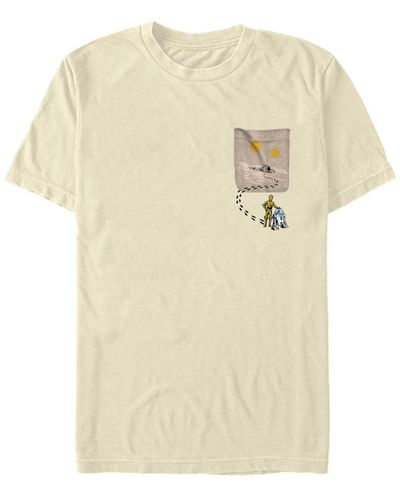 Fifth Sun Desert Tracks Short Sleeve Crew T-shirt - Natural