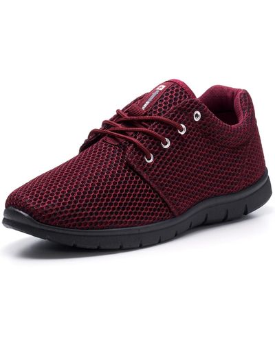 Alpine Swiss Kilian Mesh Sneakers Casual Shoes & Lightweight Sneaker - Red